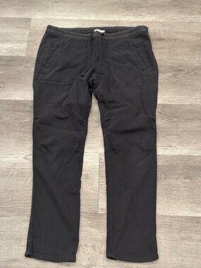 James Perse Slub Cotton Utility Flight Pants Dark Gray Pigment Drawstring Mens 2